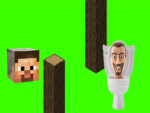 Skibidi Flappy Minecraft Tuvalet Çekimi